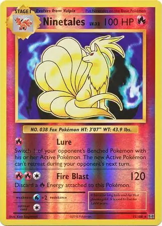 Evolutions Ninetales #15/108 reverse holo